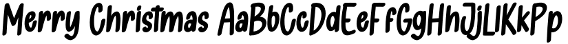 Merry Christmas font