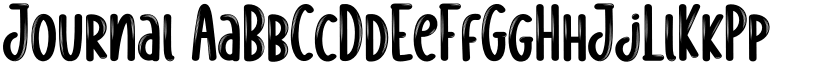 Journal font