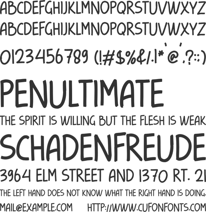 Womens Style font preview