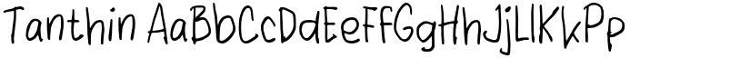 Tanthin font