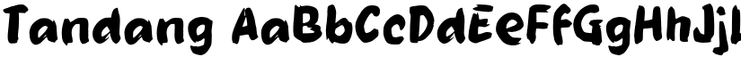 Tandang font