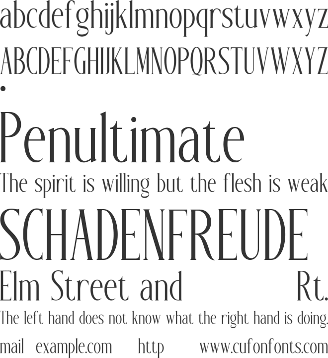HERANCH font preview