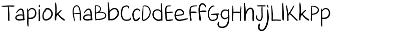 Tapiok font