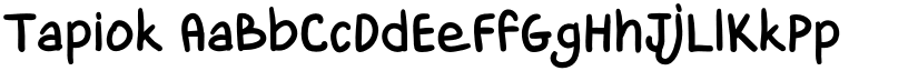 Tapiok font