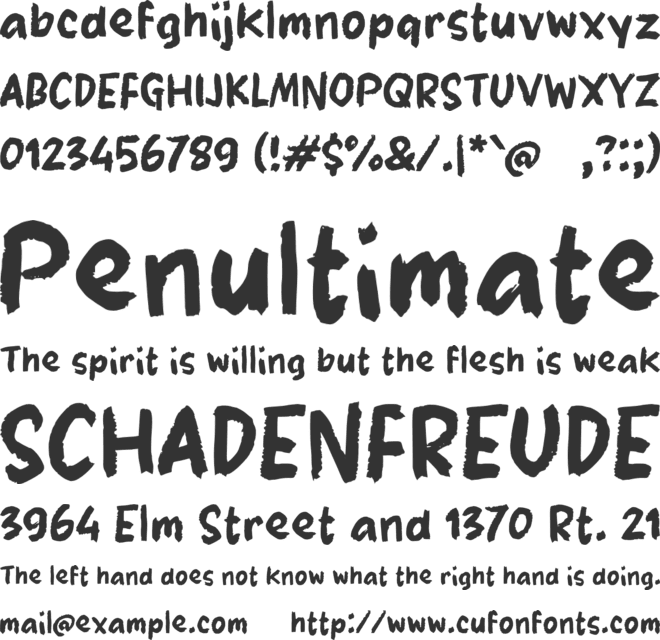 Tahu Diri font preview