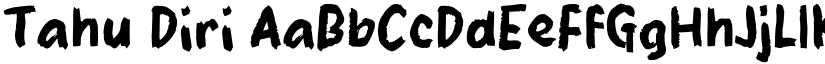 Tahu Diri font