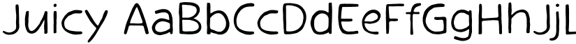 Juicy font