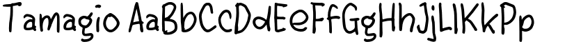 Tamagio font