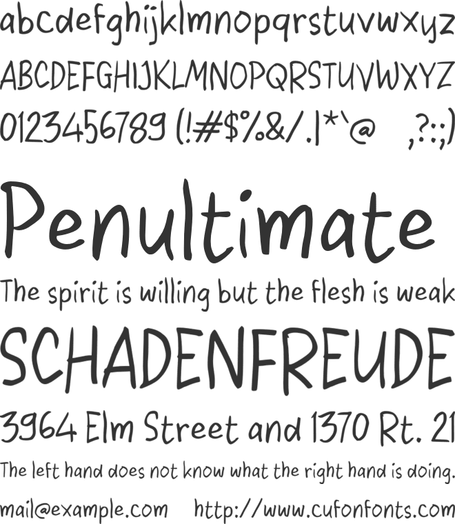 Tasik Sekolah font preview