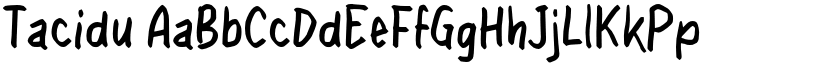Tacidu font