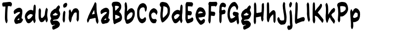 Tadugin font