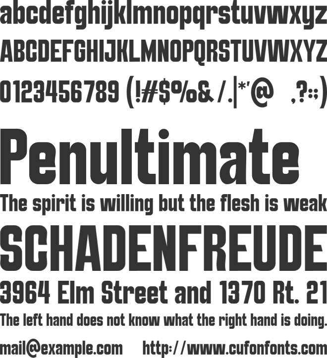 Growpia font preview