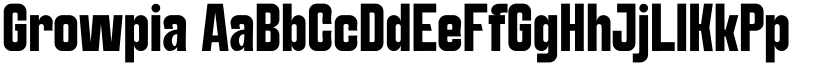 Growpia font