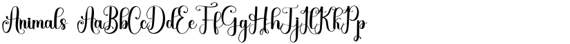 Animals font