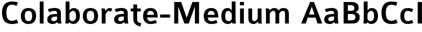 Colaborate-Medium font