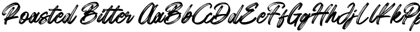 Roasted Bitter font