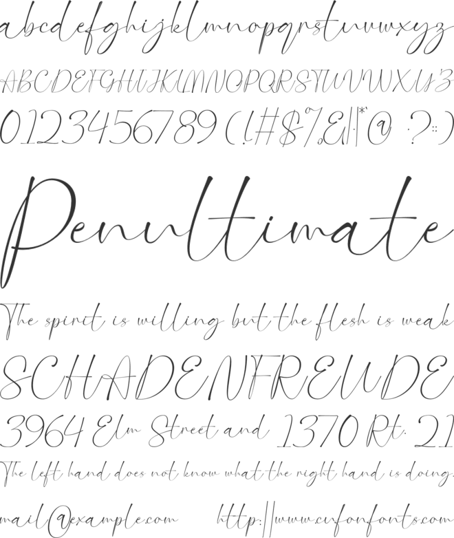 Gabitta font preview