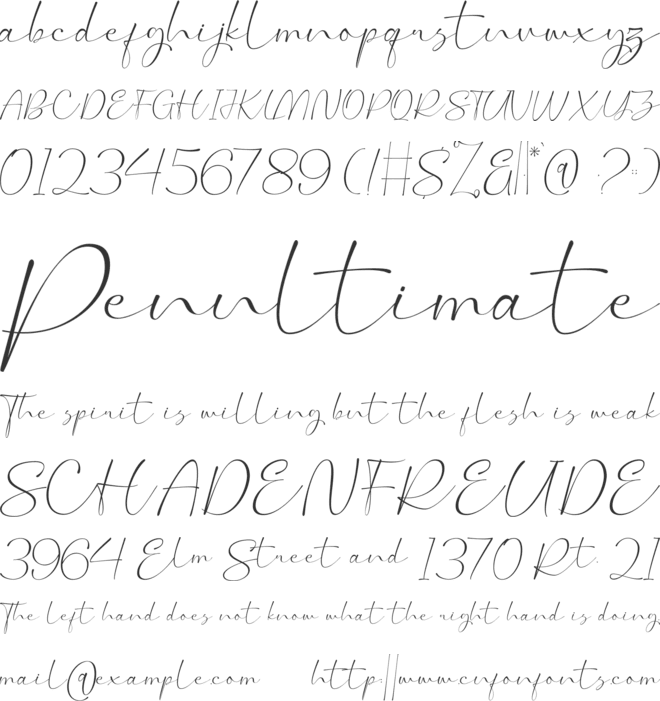 Romantic Session font preview