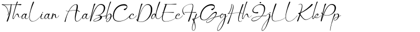 Thalian font