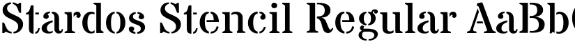 Stardos Stencil Regular font
