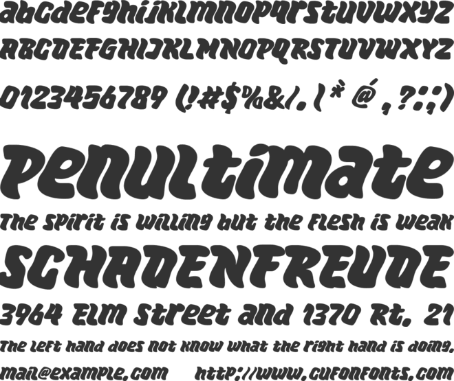 Super Pastry font preview