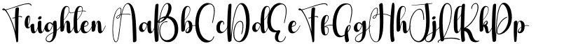 Frighten font