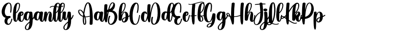 Elegantly font