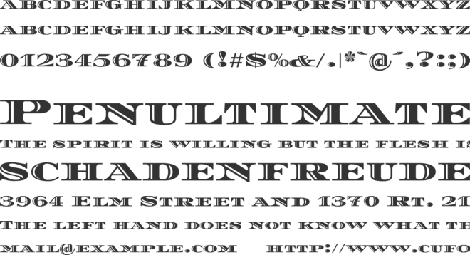 Diplomata SC font preview