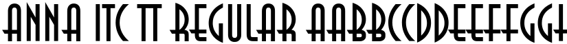 Anna ITC TT Regular font