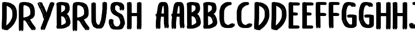 Drybrush font