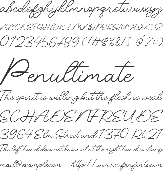 Kavitra font preview