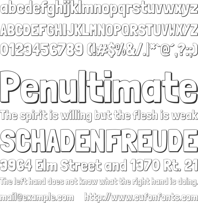 Londrina Shadow font preview
