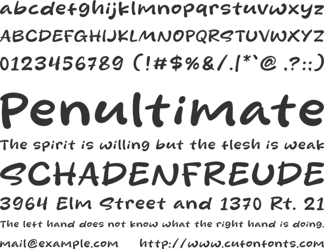 Midfriend font preview