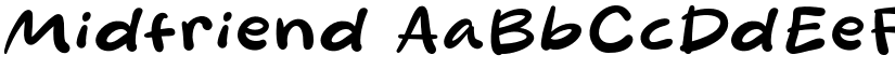 Midfriend font