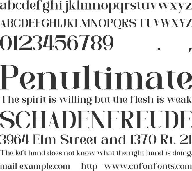 Calvoria Stelline font preview