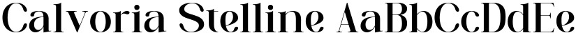 Calvoria Stelline font
