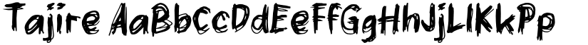Tajire font
