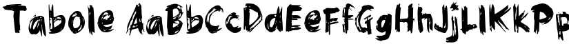 Tabole font