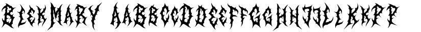 BlekMary font