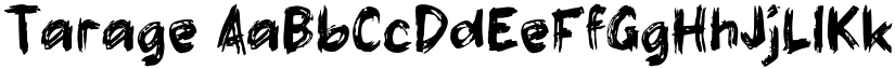 Tarage font
