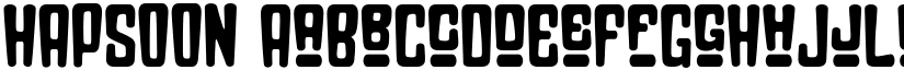 HAPSOON font
