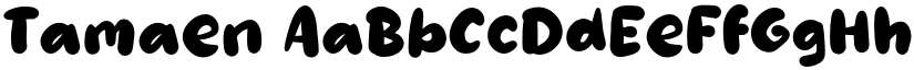 Tamaen font