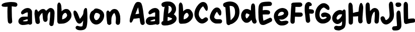 Tambyon font