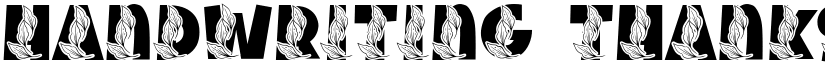 Handwriting Thanksgiving font