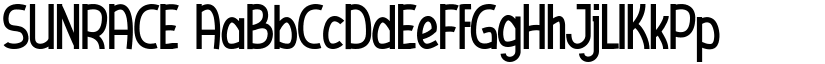 SUNRACE font