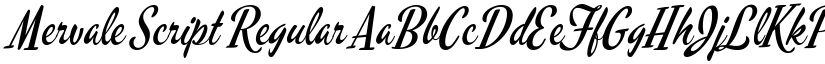 Mervale Script Regular font