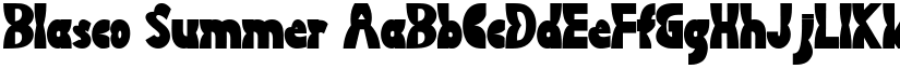 Blasco Summer font