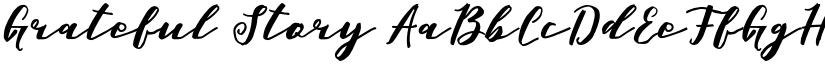 Grateful Story font