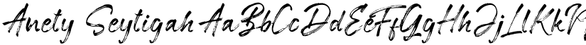 Anety Seytigah font