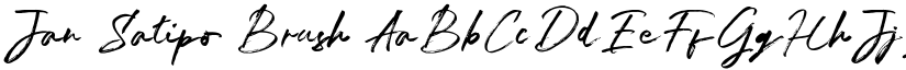 Jan Satipo Brush font